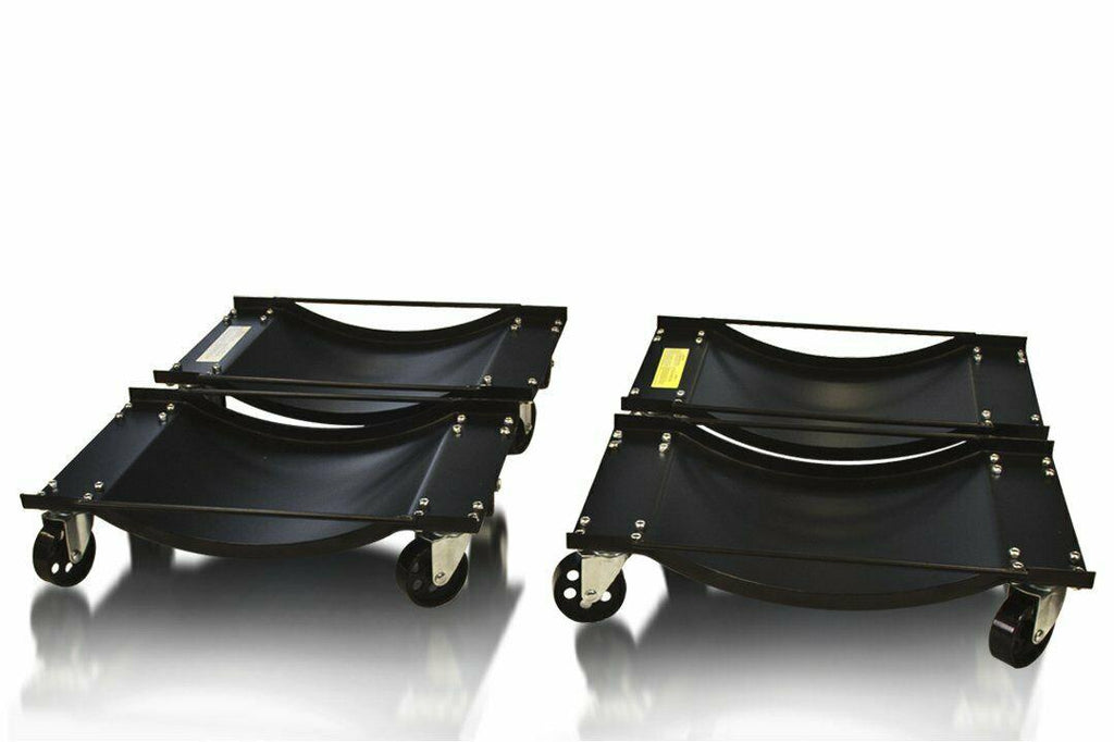 4PC Set of 1/2-ton 1000lbs Each Rolling Vehicle Auto Car Tire Dolly Wheel