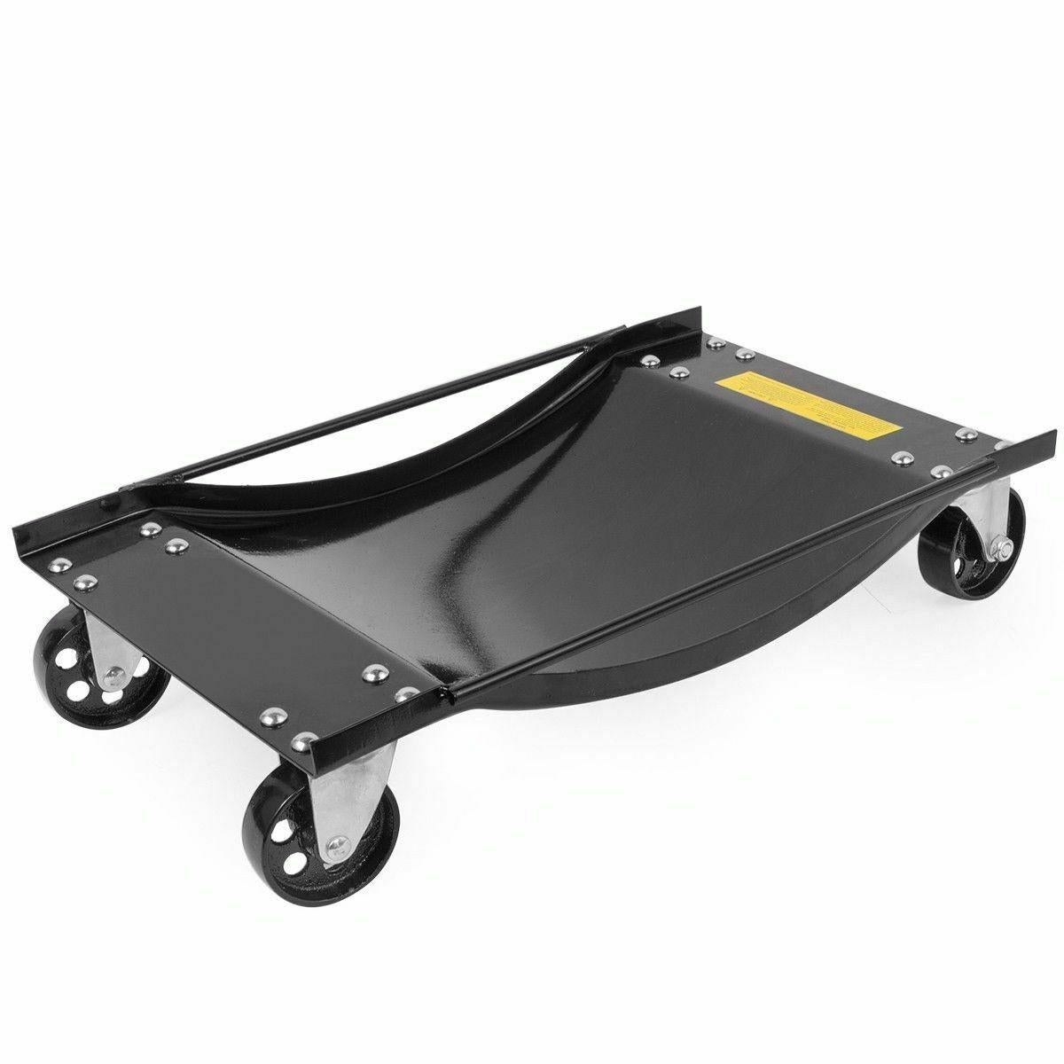 4PC Set of 1/2-ton 1000lbs Each Rolling Vehicle Auto Car Tire Dolly Wheel