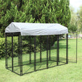 Sandinrayli LarOutdoor Dog Kennel Cat Pet Shelter Waterproof Cover Shade Enclosure House Cage