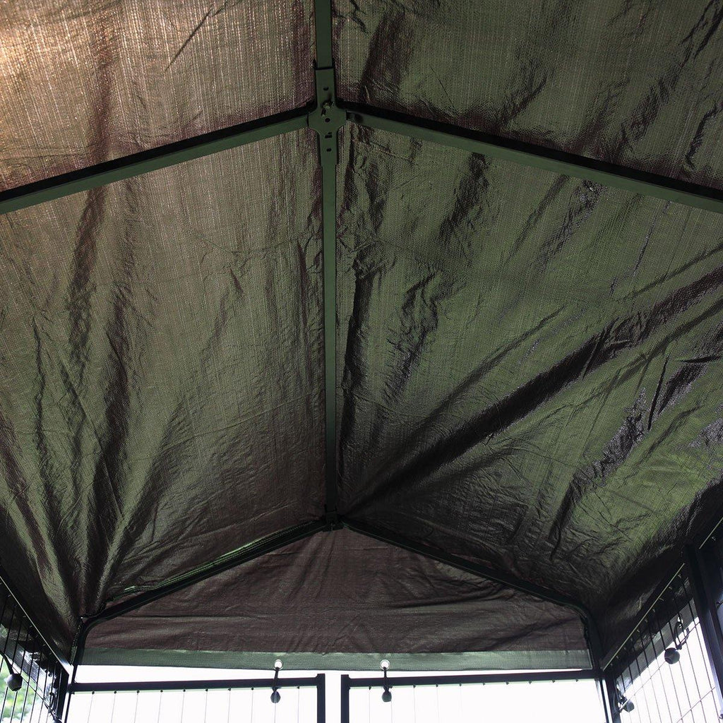 Sandinrayli LarOutdoor Dog Kennel Cat Pet Shelter Waterproof Cover Shade Enclosure House Cage
