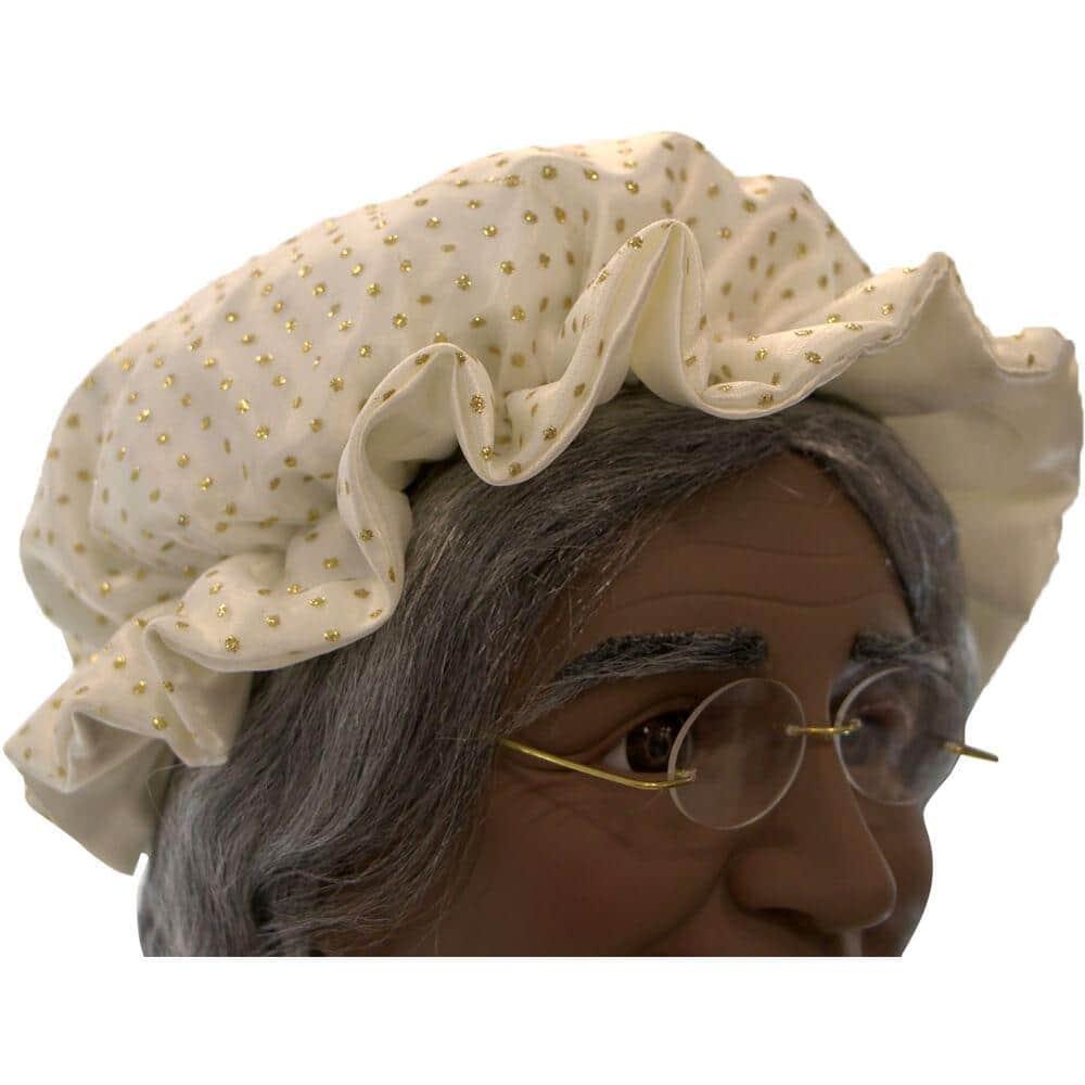 58 in. Christmas African American Dancing Mrs. Claus with Gift and Basket