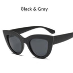 Retro Thick Frame Cat Eye Sunglasses