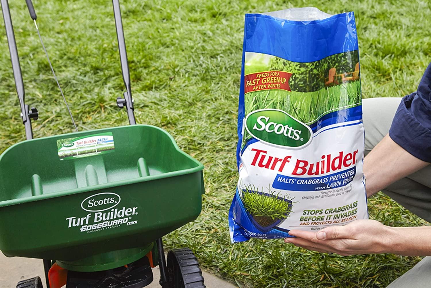 scotts turf builder halts crabgrass preventer with lawn food, 15,000 sq. ft.