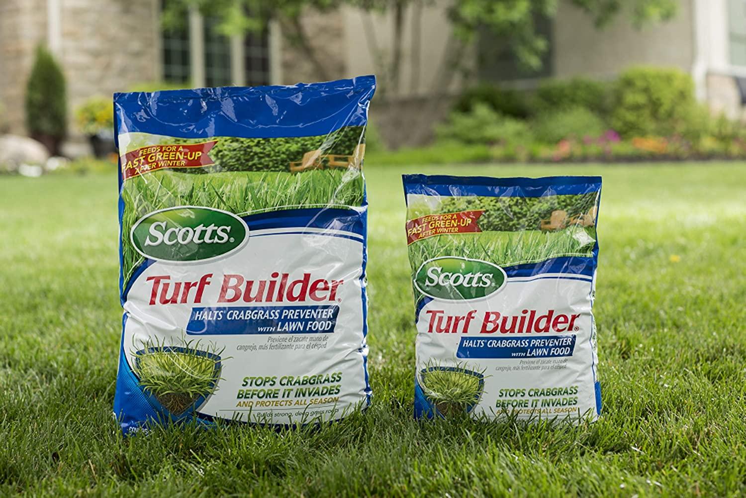 scotts turf builder halts crabgrass preventer with lawn food, 15,000 sq. ft.
