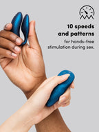 We-Vibe Chorus Galaxy App and Remote Controlled Rechargeable Couple's Vibrator, Blue | Blue