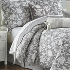 Waverly Stencil Vine Reversible 4 Piece Quilt Set