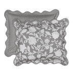 Waverly Stencil Vine Reversible 4 Piece Quilt Set
