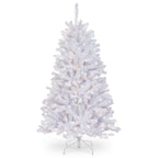 4.5’ Pre-Lit North Valley White Spruce Artificial Christmas Tree - Clear Lights