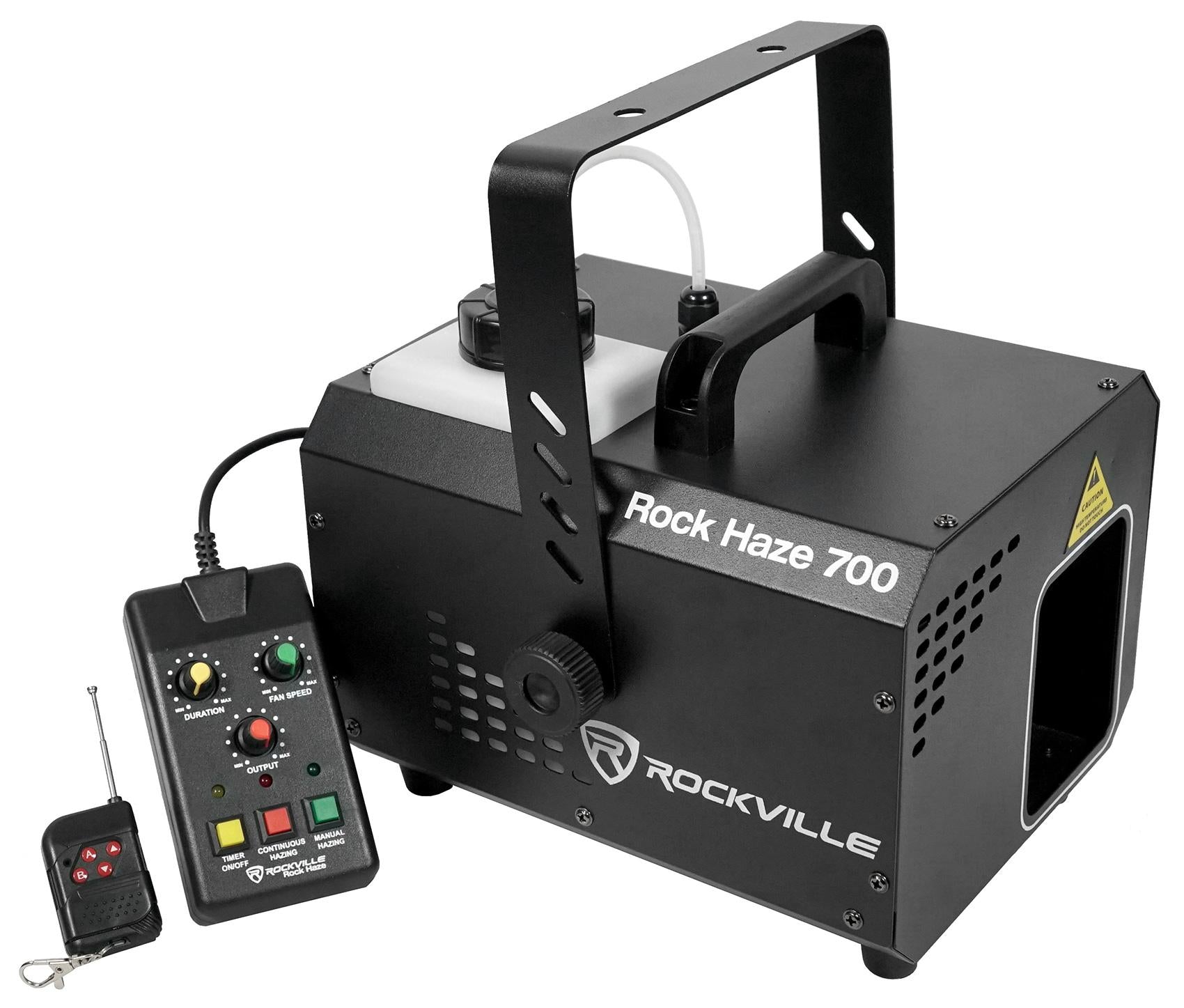 Rockville ROCKHAZE 700 CFM DMX Water Based DJ/Club Haze Machine+(3) Gal Fluid