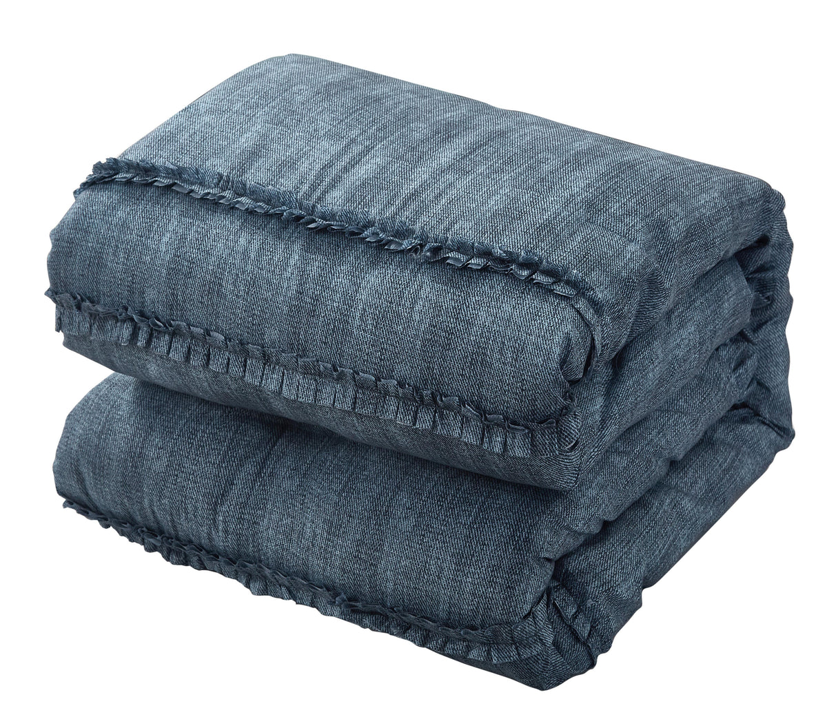Nanshing Levitt Microfiber Super Soft 7-Piece Bedding Comforter Set, Queen, Blue