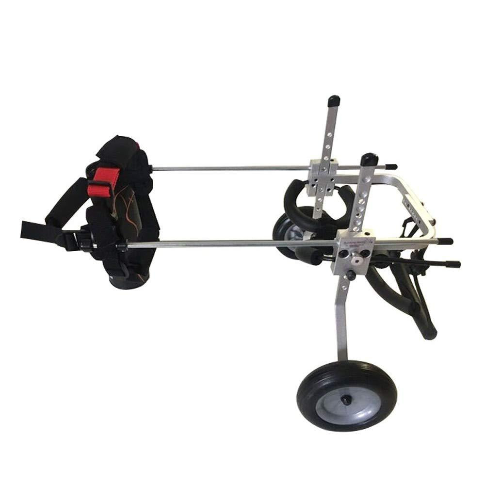 ZHIJIA Pet Disabled Wheelchair Dog Wheelchair Adjustable Size Lightweight 2 Wheel Rehabilitation Bicycle for Pet Legs