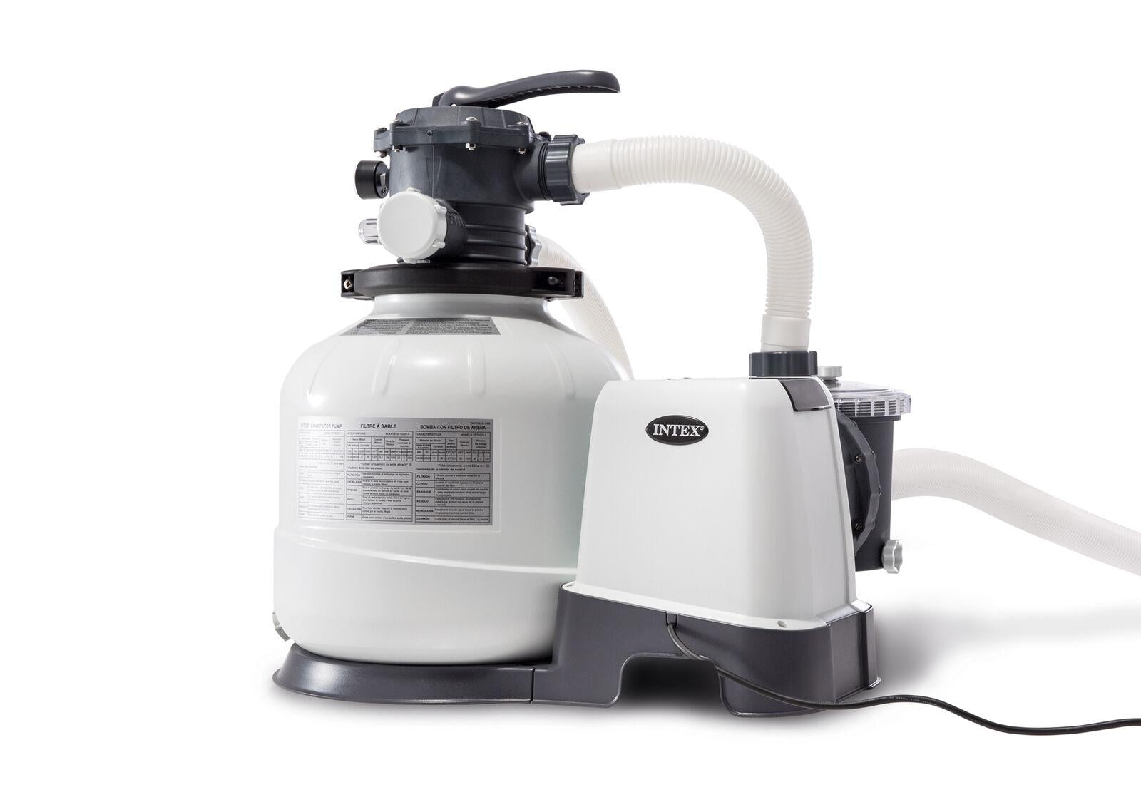 intex krystal clear 2800 gph above ground swimming pool sand filter pump 26647eg