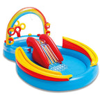 Seaich - Rainbow Retail - Rainbow Land Inflatable Kids Pool, Multi color, PVC
