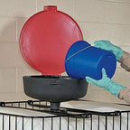 Pig Burpless LarPoly Drum Funnel | 22" Dia x 11.5" | Red | DRM138-RD