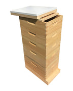 little larue apiary 10 frame 2 deep &amp; 3 medium beekeeping bee hive body only (un-assembled) langstroth made in usa (screen bottom)