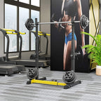 GARTIO Adjustable Squat Rack Stand Bench Press Weight Lifting Barbell Stand Home Gym Fitness 570lbs