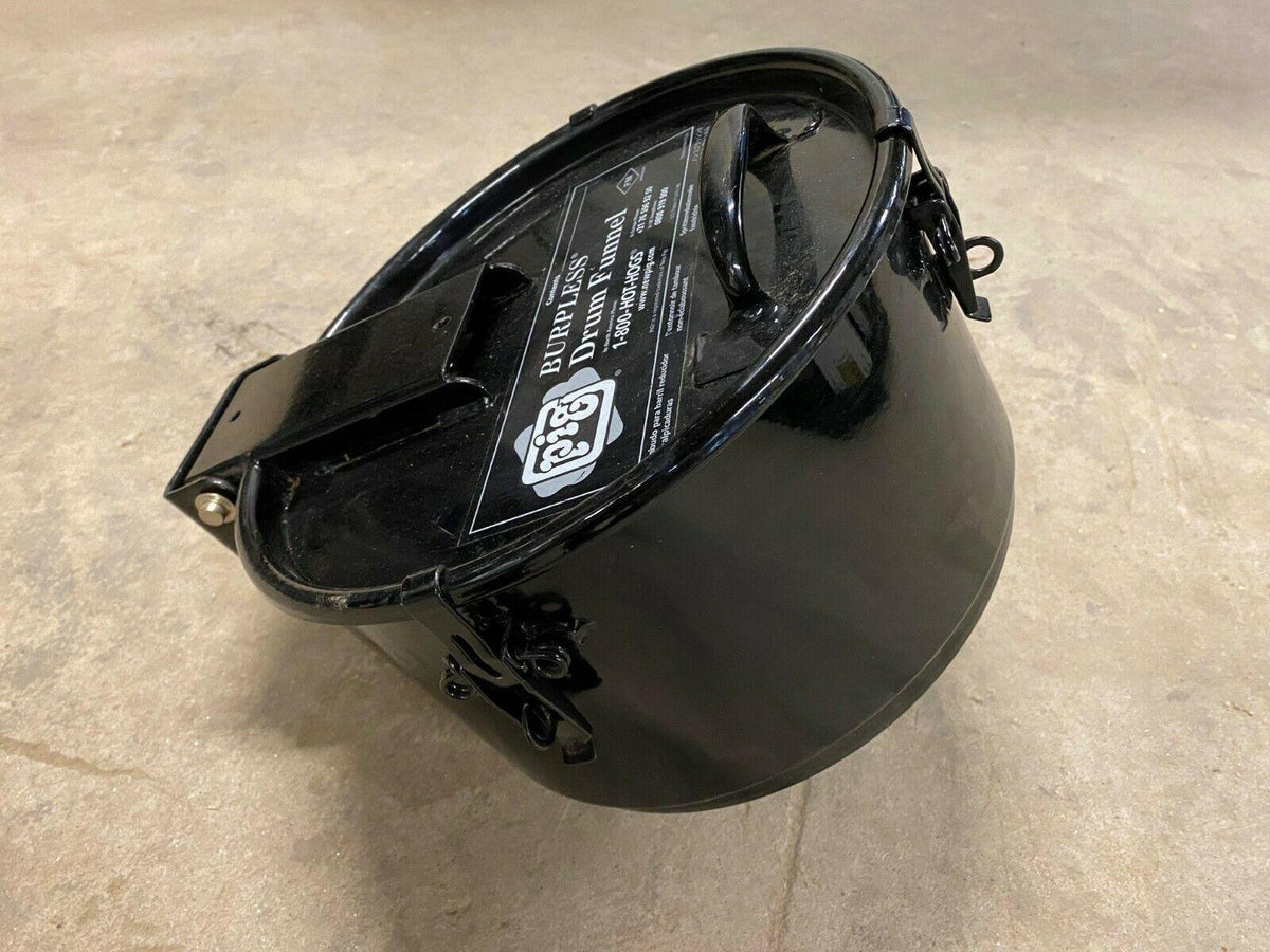 Pig Burpless Black LarMetal Sealable Drum Funnel