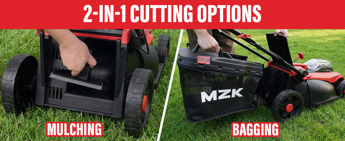 40V 16" Electric Lawn Mower, 2-in-1 Brushless Cordless Lawn Mower, Walk-Behind Push Mowers with 5-Position Height Adjustment, 2 x 4.0Ah Batteries &amp; Charger Included, LM16I5H