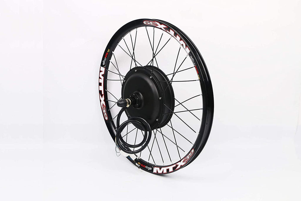135mm Dropout 72V 2000W Rear Wheel Motor, 70-75km/h 2000W Electric Bike Kit,Electric Bicycle Conversion Kit with Mutifunction SW900 Display,72V 45A sine Wave Controller, with 7 Speed flywheel