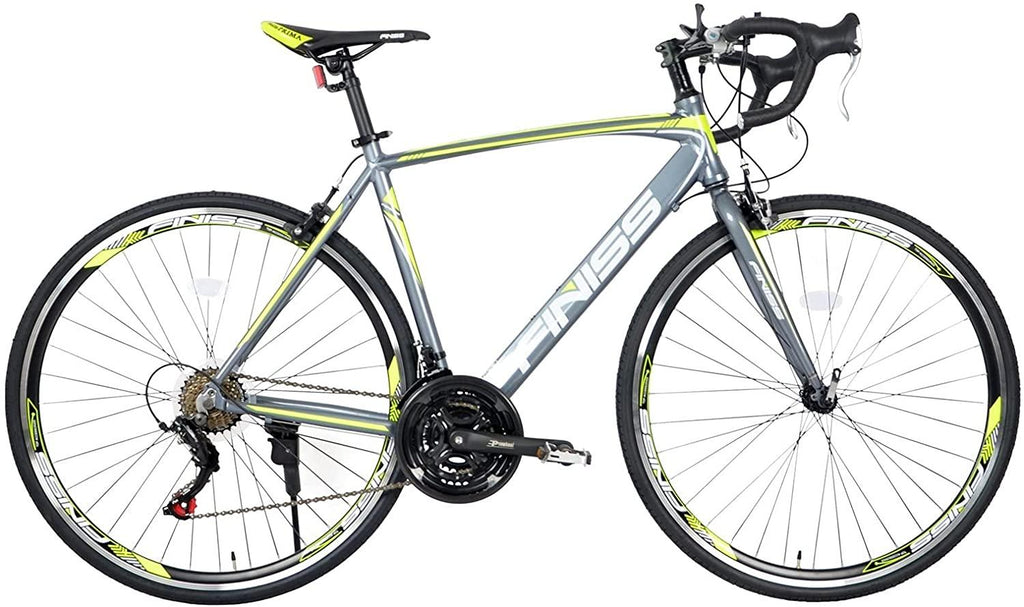 LASBAK Aluminum Road Bike,  21 Speed Disc Brake Mens or Womens Bicycle Cycling,70028C,Gray
