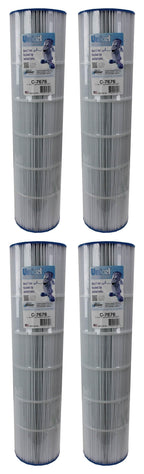 4) new unicel c-7676 hayward replacement swimming pool filters fc-1250 pa75 c750