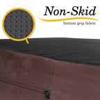 7-inch Thick High Grade Orthopedic Memory Foam Dog Bed With Pillow and Easy to Wash Removable Cover with Anti-Slip Bottom. Waterproof Liner Included - JUMBO XL for LarDogs