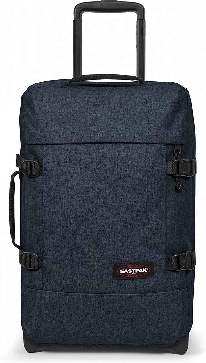 Tranverz - Suitcase with Wheels - Rolling Luggage for Travel with TSA Lock, 2 Wheels, 2 Compartments, and Compression Straps - S, Triple Denim