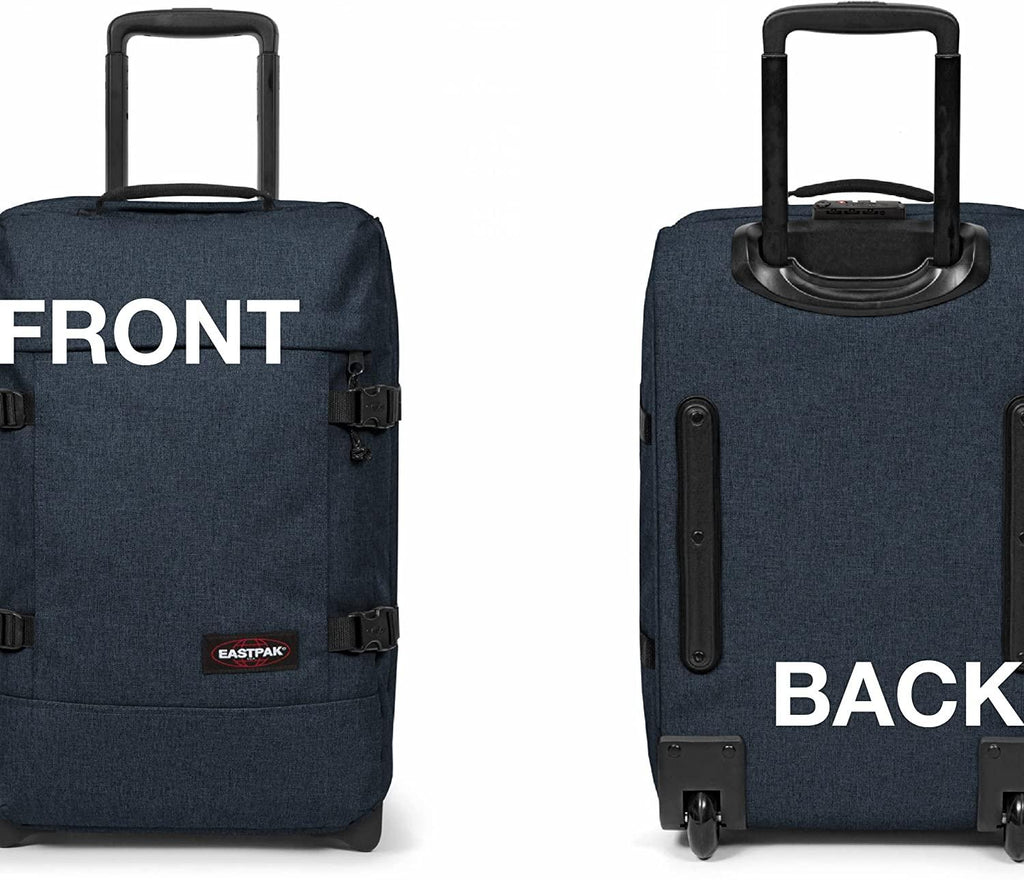 Tranverz - Suitcase with Wheels - Rolling Luggage for Travel with TSA Lock, 2 Wheels, 2 Compartments, and Compression Straps - S, Triple Denim