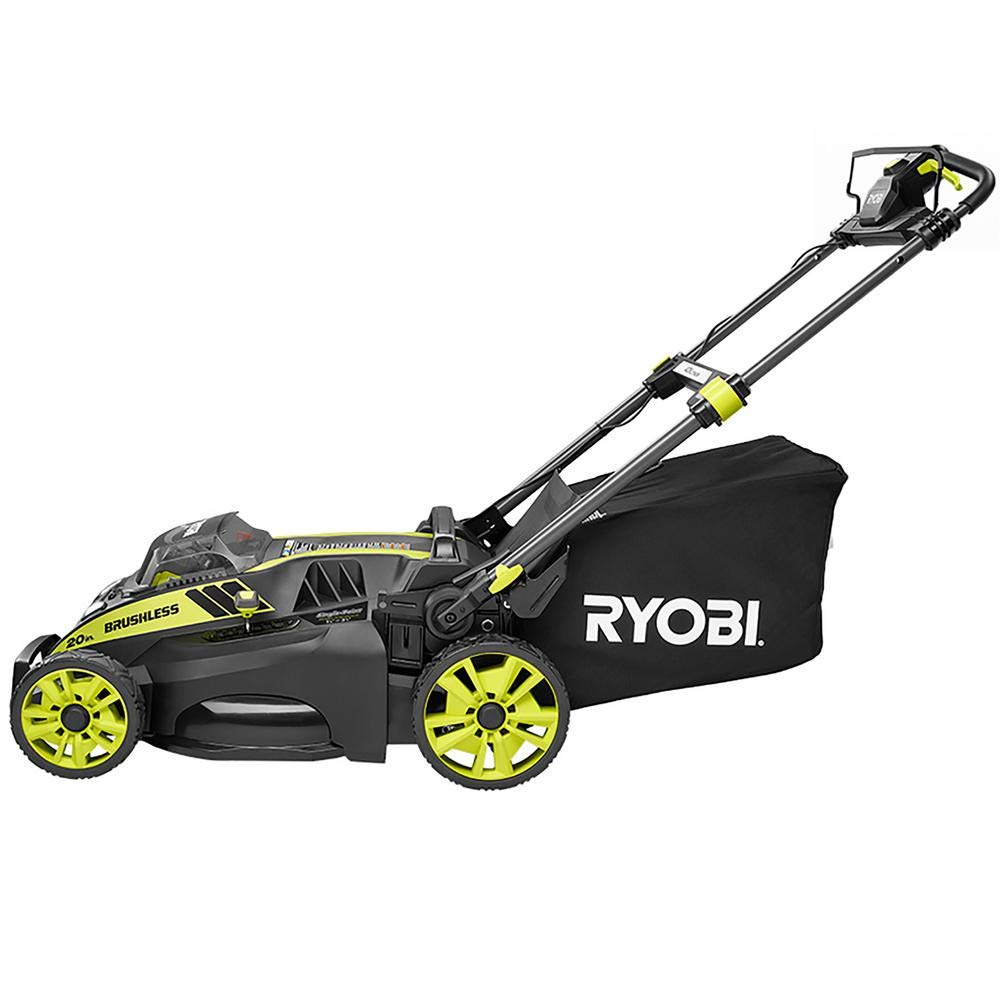 . 20" RY40190 40-Volt Brushless Lithium-Ion Cordless Battery Self Propelled Lawn Mower with 5.0 Ah Battery and Charger Included
