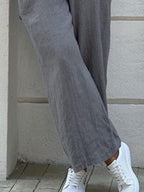 Pure Color Loose Fashion Long Jumpsuit