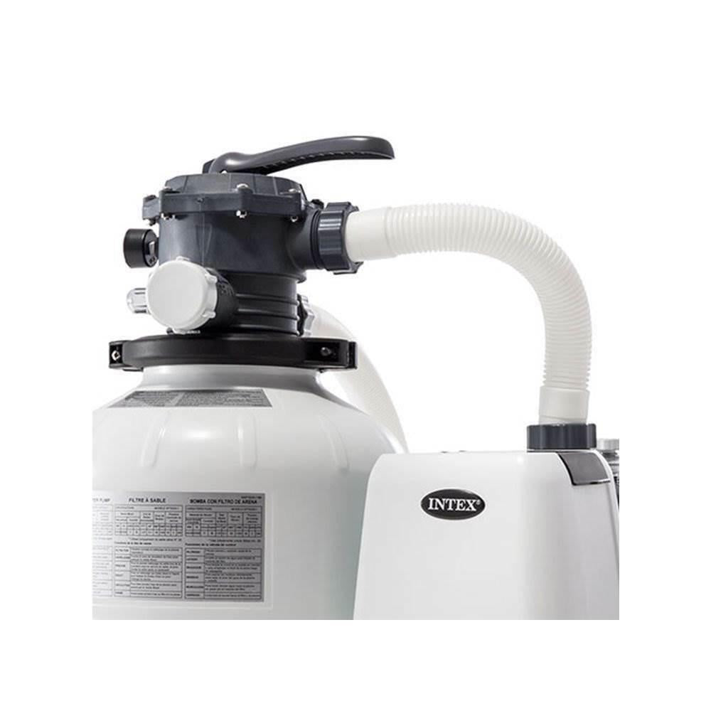 intex 2800 gph above ground pool sand filter pump with automatic timer(open box)