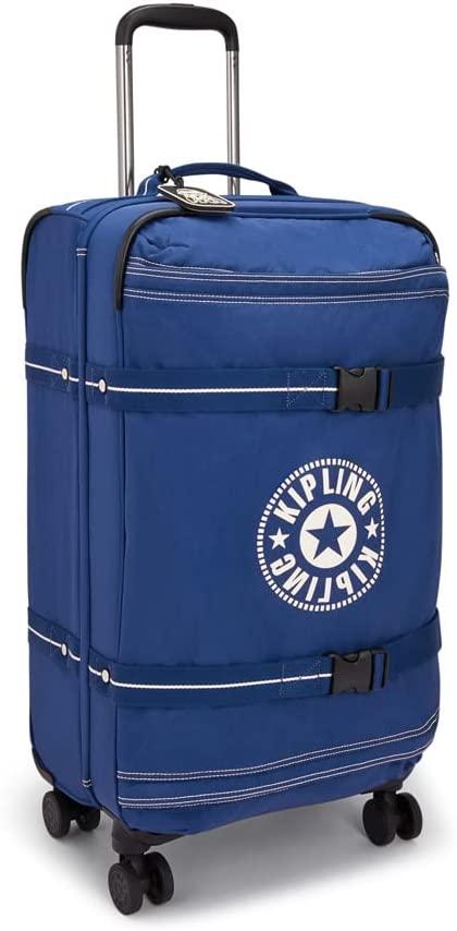 Spontaneous M Softside Spinner Wheel Luggage, Cabin Sized, Elastic Straps, Admiral Blue CL, 14.25''L x 26''H x 9.5''D