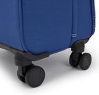 Spontaneous M Softside Spinner Wheel Luggage, Cabin Sized, Elastic Straps, Admiral Blue CL, 14.25''L x 26''H x 9.5''D