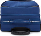 Spontaneous M Softside Spinner Wheel Luggage, Cabin Sized, Elastic Straps, Admiral Blue CL, 14.25''L x 26''H x 9.5''D