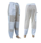 oz armour beekeeping suit jacket &amp; trouser pant with 2 veils fencing &amp; round brim hat ventilated 3 layer mesh costume (medium)