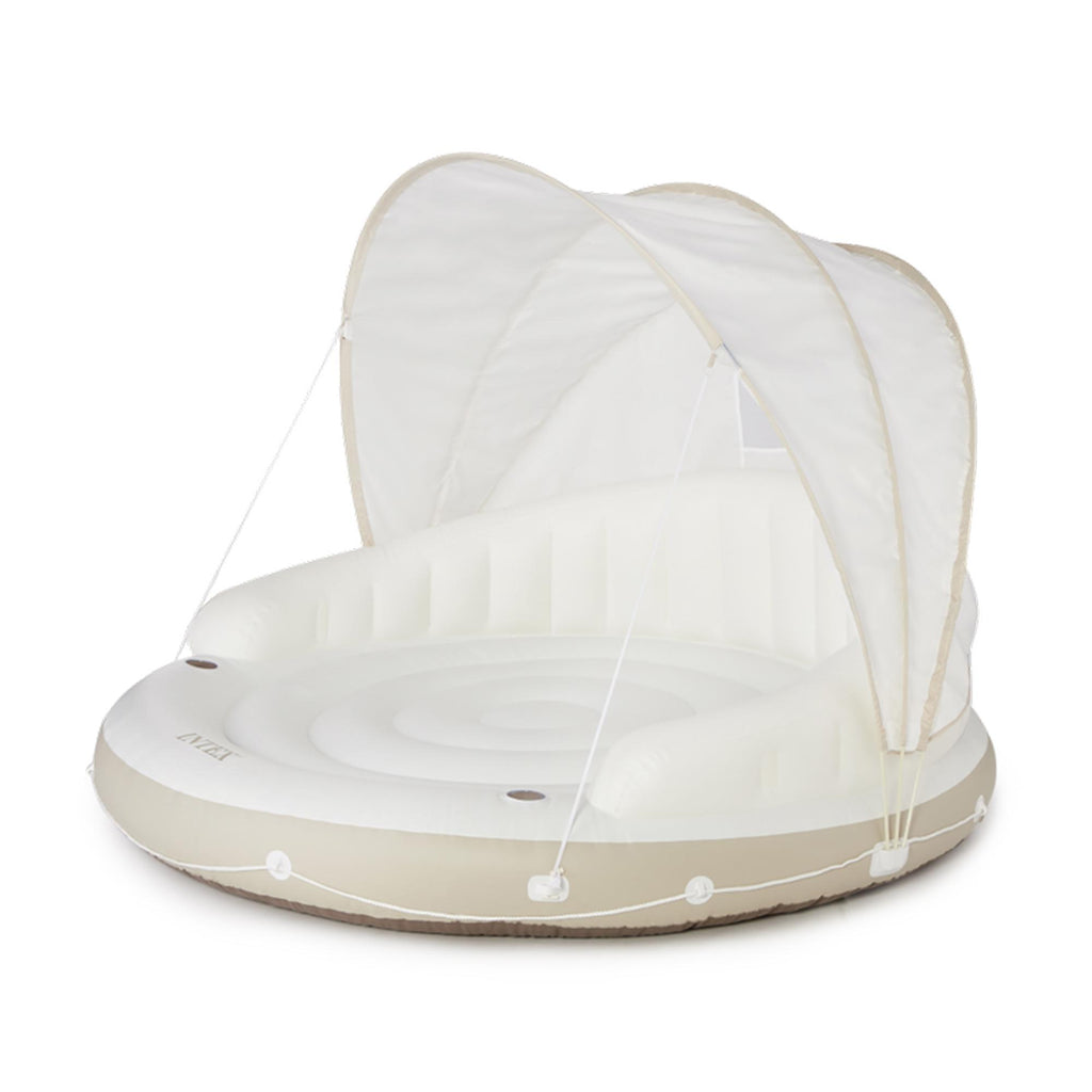 Inflatable Canopy Island Float Lounge, 78.5" x 59"