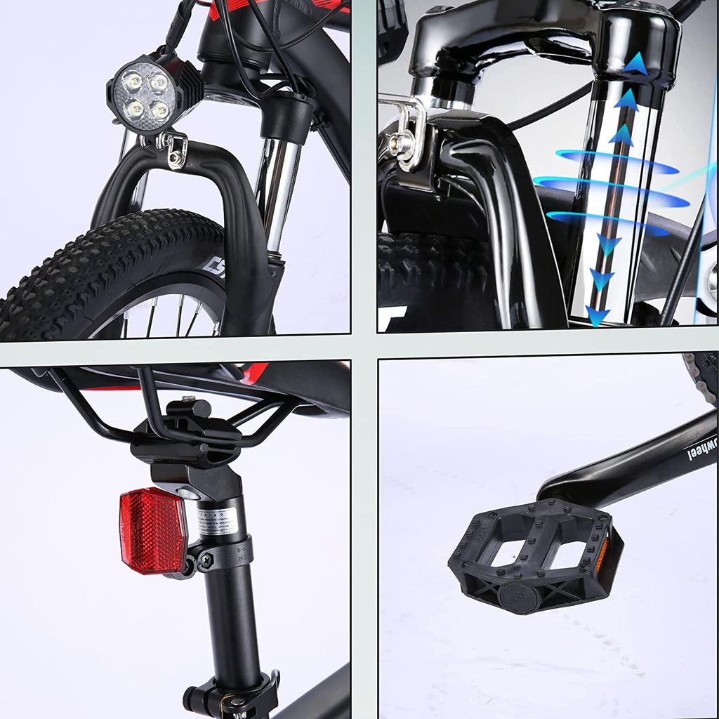 VIVI E-Bike 27.5 Inch Electric Mountain Bike with 350W Motor| 21 Speed Electric Bike| Dual Disc Brakes| Removable 10.4Ah Battery E-MTB Electric Bicycle for Adults