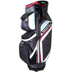 Naples Bay Golf Z973 Cart Bag 14-Way Top - Charcoal / White / Red