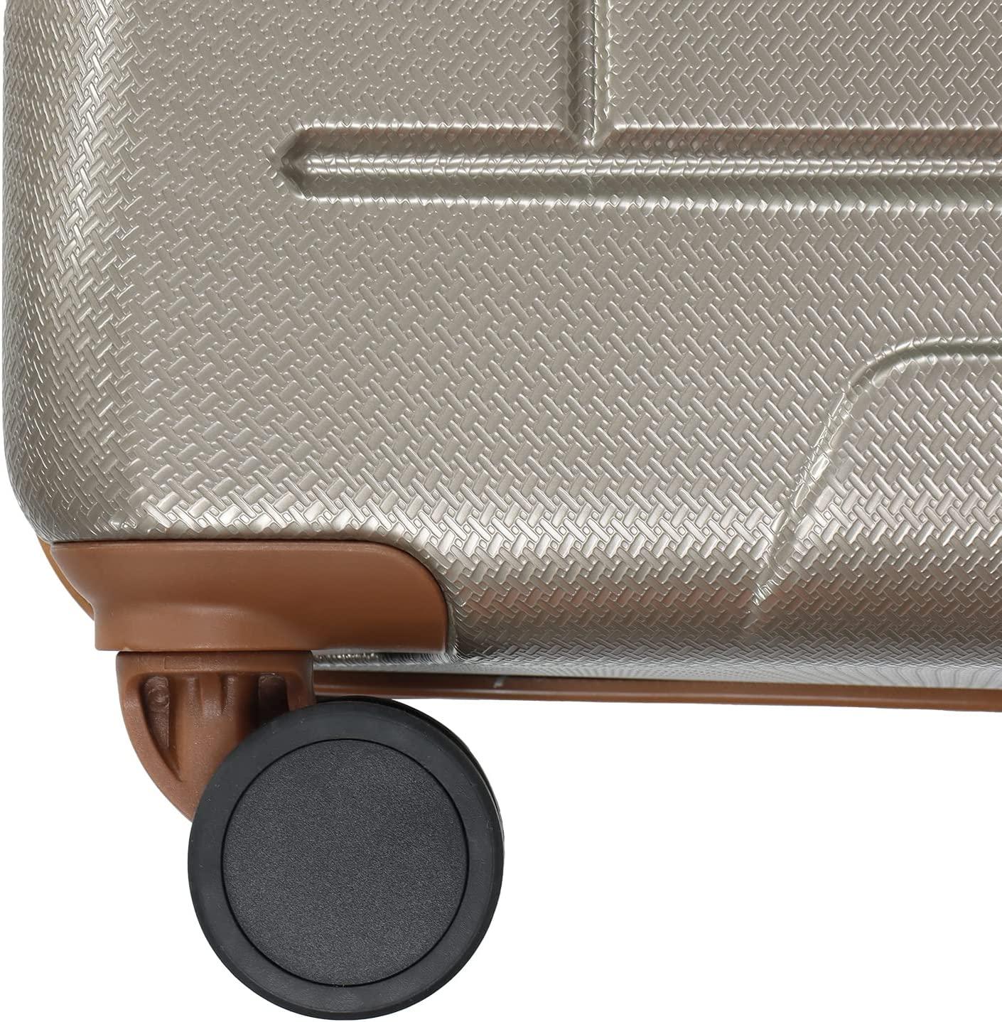 Luggage Sets,3 Piece Luggage Set Carry on Suitcase ,Hardside Lightweight Luggage with Spinner Wheels Durable Travel Set for Men Women Luggage Set Clearance (20/24/28) (Champagne)