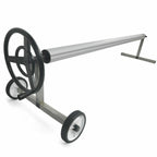 pool cover reel solar roller stainless steel in ground pool 21' ft tube wide set