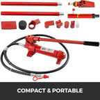 6 Ton Porta Power Hydraulic Jack Body Frame Repair Kit 5" Stroke Lift Ram