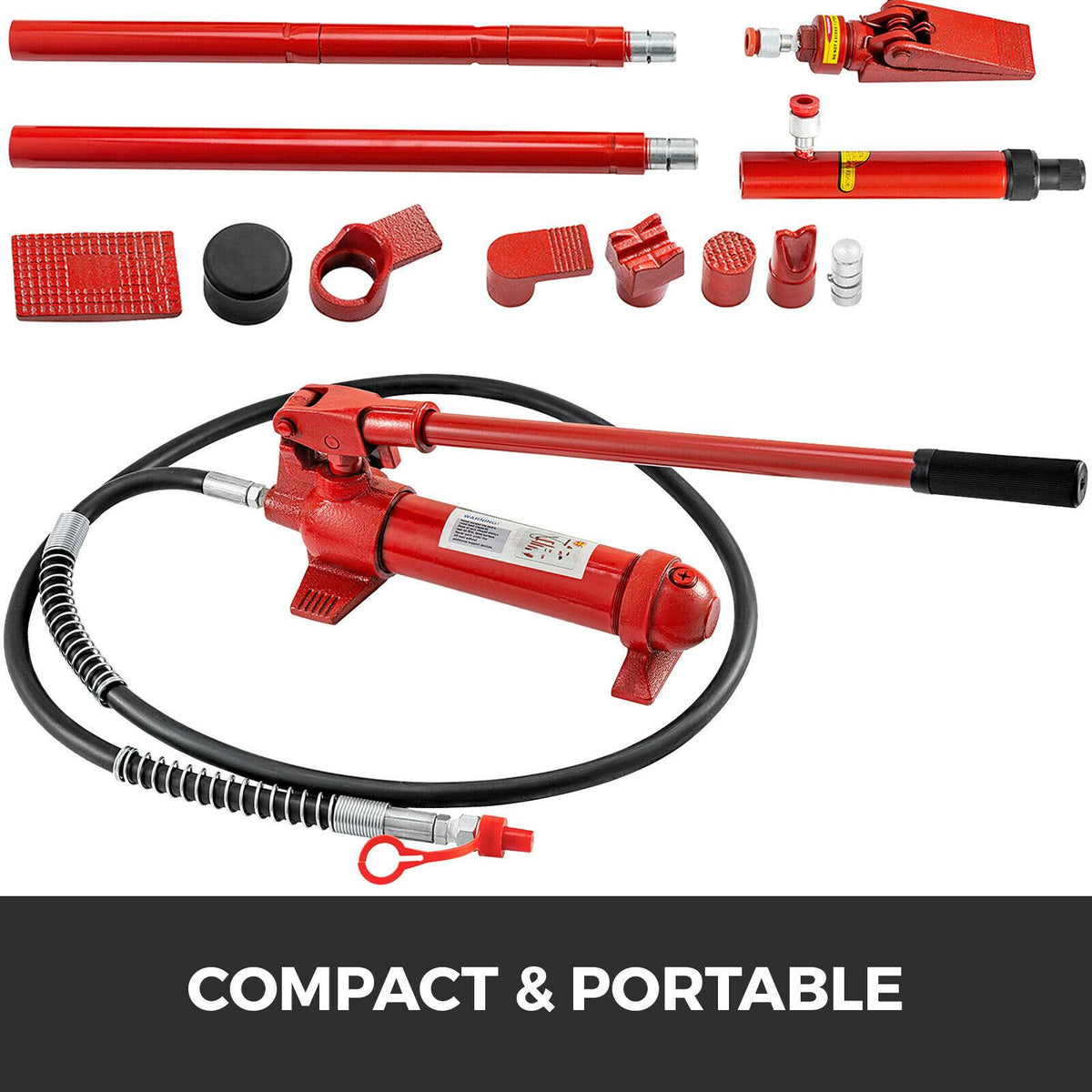 6 Ton Porta Power Hydraulic Jack Body Frame Repair Kit 5" Stroke Lift Ram