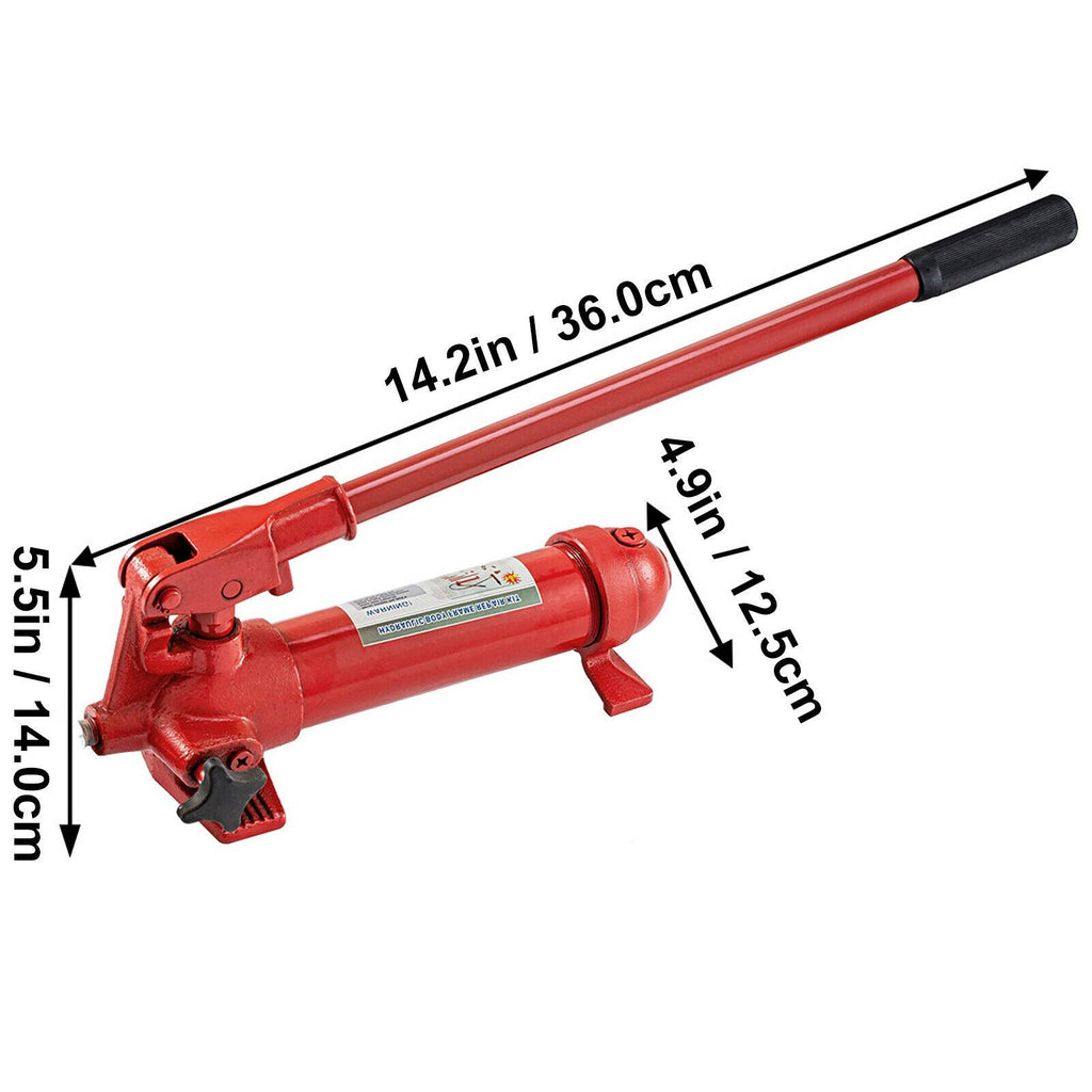 6 Ton Porta Power Hydraulic Jack Body Frame Repair Kit 5" Stroke Lift Ram