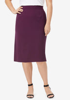 tummy control bi-stretch pencil skirt