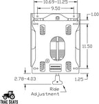 trac seats seat suspension kit for hustler fastrak, fastrak sdx, x one, for pn 600197 - same day - 1 year warranty