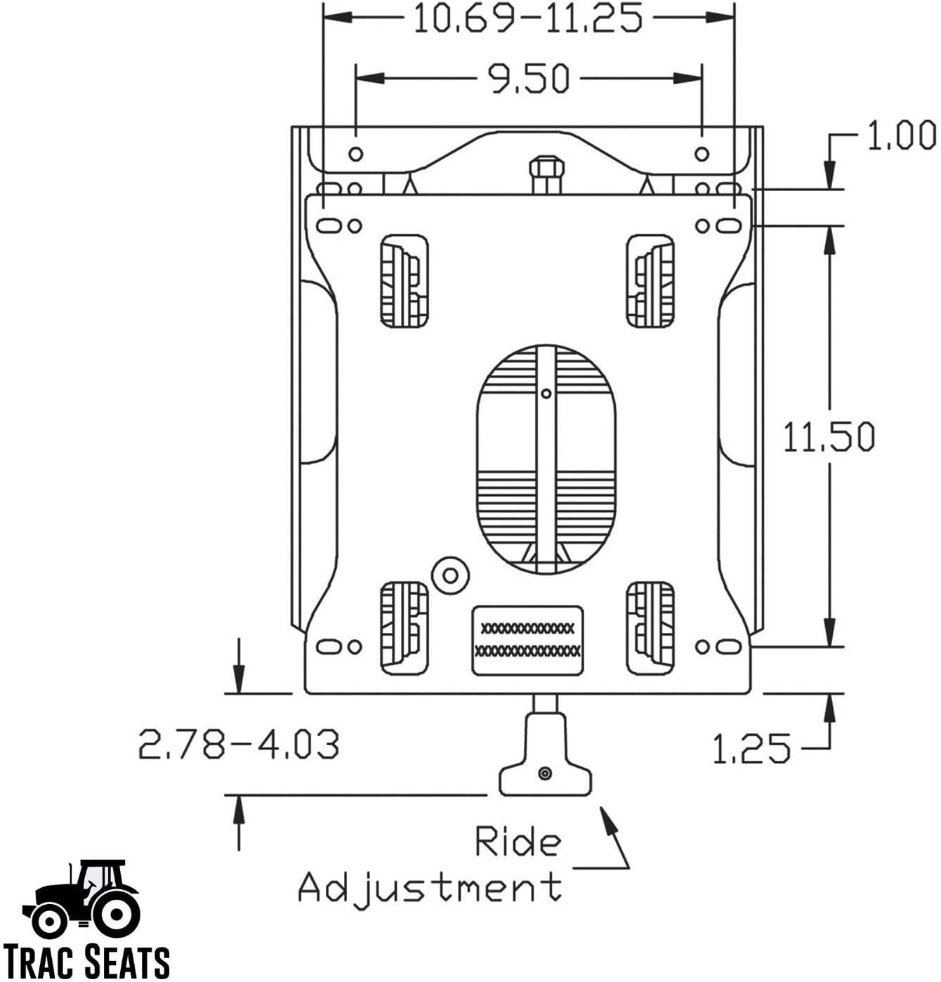 trac seats seat suspension kit for hustler fastrak, fastrak sdx, x one, for pn 600197 - same day - 1 year warranty
