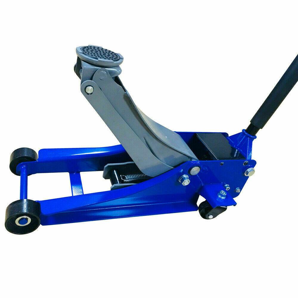 3 Ton Blue Heavy Duty Hydraulic Floor Jack for Truck Trailer Car Steel US