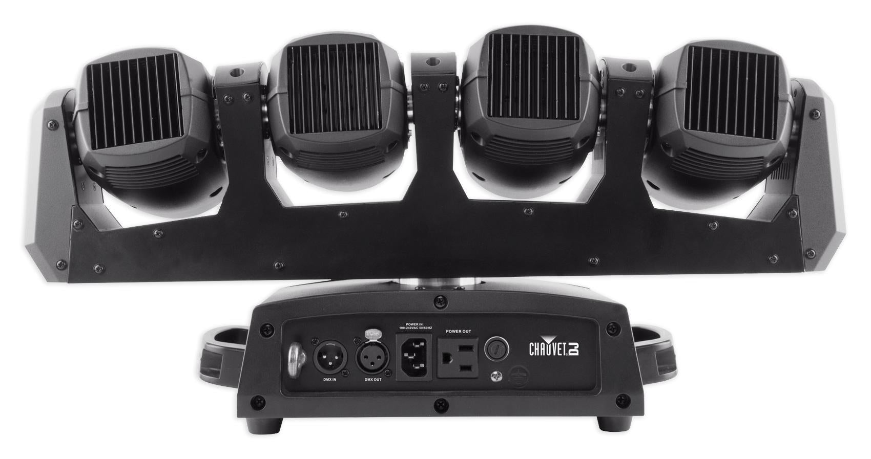 Chauvet Intimidator Wave 360 IRC 4) Rotating Moving Heads+Facade+LED Fog Machine