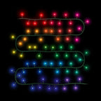 Twinkly App Controlled Garland Style 40 RGB LED Multi-Lights (4-Pack)
