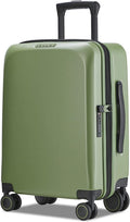 land Carry On Luggage with X-Large Spinner Wheels, Expandable Hardside Travel Luggage, Rolling Suitcase TSA Approved (20-Inch, Green)